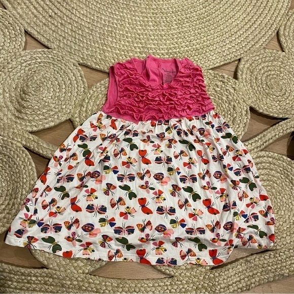 Magnetic Me FLITTER FLUTTER DRESS Girls 2T pink butterfly - Picture 3 of 6
